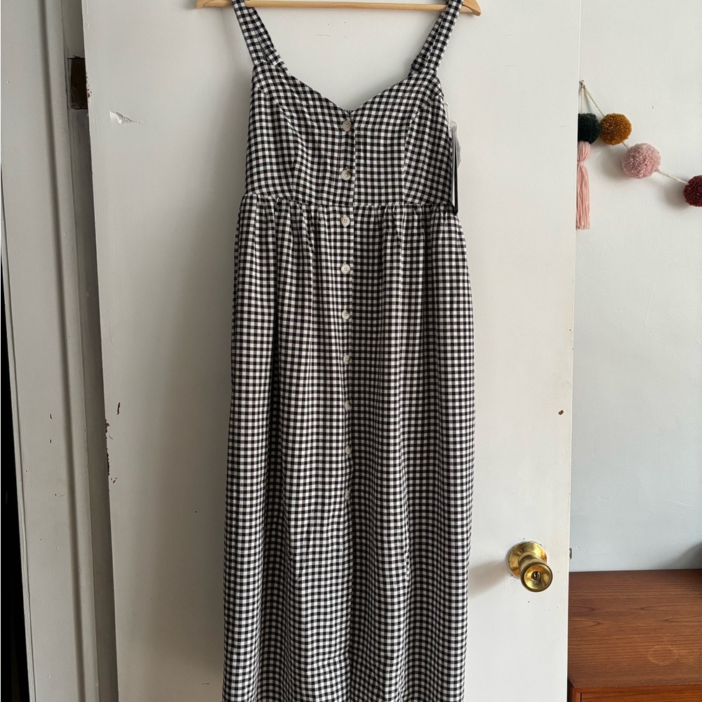 Black and White Gingham Dress